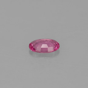 Saphir rose naturelle coupe ovale, 0,46 ct, VVS-VS