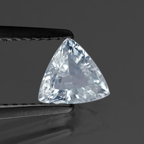 Saphir bleue naturelle trillion, 0,80 ct, VS-SI