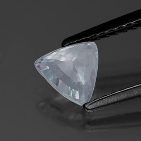 Saphir bleue naturelle trillion, 0,80 ct, VS-SI