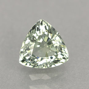 Saphir vert naturelle trillion, 1,06 ct, VVS