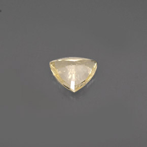 Saphir jaune naturelle trillion, 0,78 ct, VVS
