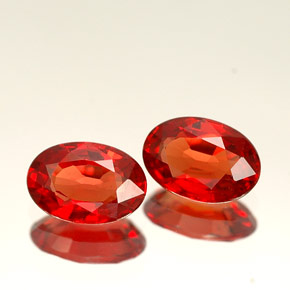 Achetez naturel ct orange saphir gems, coupe ovale, en provenance tanzanie (songea) chez gemselect. en stock, livraison internationale!
