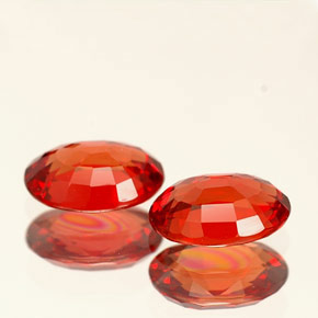 Achetez naturel ct orange saphir gems, coupe ovale, en provenance tanzanie (songea) chez gemselect. en stock, livraison internationale!