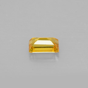 Saphir jaune naturelle baguette, 0,42 ct, VS