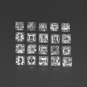 Achetez naturel ct blanc saphir gems, carré, en provenance madagascar chez gemselect. en stock, livraison internationale!