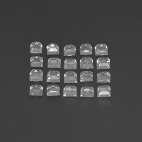 Achetez naturel ct blanc saphir gems, carré, en provenance madagascar chez gemselect. en stock, livraison internationale!