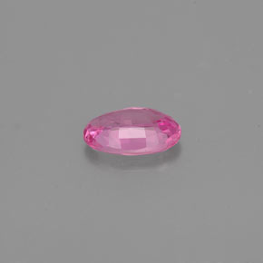 Saphir rose naturelle coupe ovale, 0,53 ct, VVS