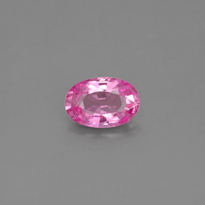 Saphir rose naturelle coupe ovale, 0,48 ct, VS