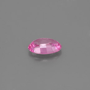 Saphir rose naturelle coupe ovale, 0,48 ct, VS