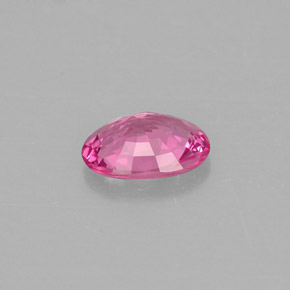 Saphir rose naturelle coupe ovale, 0,49 ct, VVS