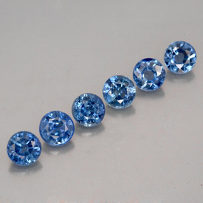 Achetez naturel ct bleue saphir gems, coupe roude, en provenance thaïlande chez gemselect. en stock, livraison internationale!