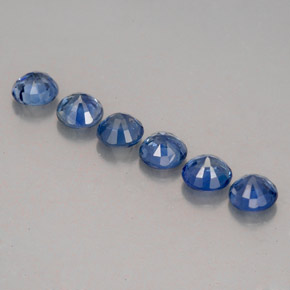 Achetez naturel ct bleue saphir gems, coupe roude, en provenance thaïlande chez gemselect. en stock, livraison internationale!