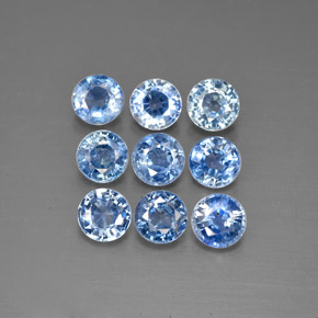 Achetez naturel ct bleue saphir gems, coupe roude, en provenance thaïlande chez gemselect. en stock, livraison internationale!