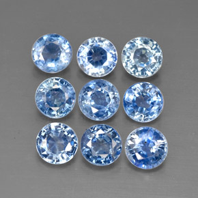 Achetez naturel ct bleue saphir gems, coupe roude, en provenance thaïlande chez gemselect. en stock, livraison internationale!
