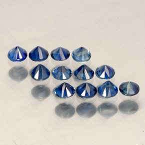 Achetez naturel ct bleue saphir gems, coupe roude, en provenance madagascar / mine diego chez gemselect. en stock, livraison internationale!