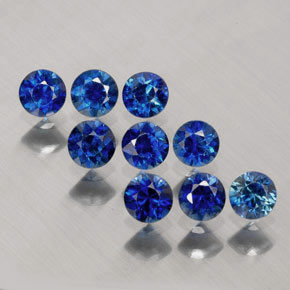 Achetez naturel ct bleue saphir gems, coupe roude, en provenance madagascar / mine diego chez gemselect. en stock, livraison internationale!