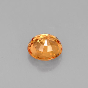 Saphir orange naturelle coupe roude, 1,12 ct, VS
