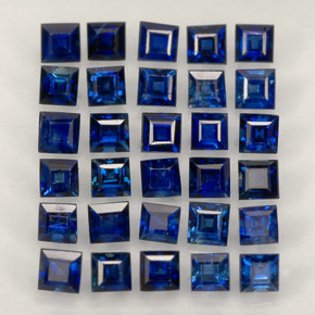 Achetez naturel ct bleue saphir gems, carré, en provenance madagascar / mine diego chez gemselect. en stock, livraison internationale!