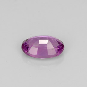 Saphir violet naturelle coupe ovale, 0,62 ct, VVS