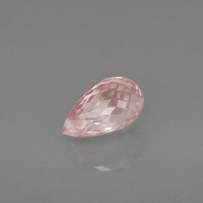Saphir orange naturelle briolette, 1,12 ct, VS