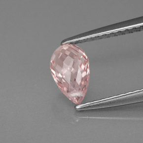 Saphir orange naturelle briolette, 1,12 ct, VS