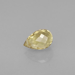 Saphir jaune naturelle briolette, 1,00 ct, VVS-VS