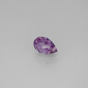 Saphir violet naturelle briolette, 0,92 ct, VS