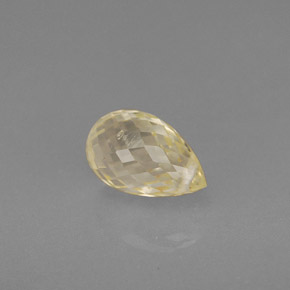 Saphir or naturelle briolette, 1,38 ct, VS-SI