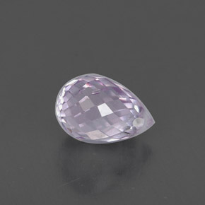 Saphir violet naturelle briolette, 0,85 ct, VS