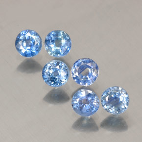 Achetez naturel ct bleue saphir gems, coupe roude, en provenance thaïlande chez gemselect. en stock, livraison internationale!