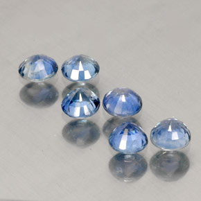 Achetez naturel ct bleue saphir gems, coupe roude, en provenance thaïlande chez gemselect. en stock, livraison internationale!