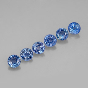 Achetez naturel ct bleue saphir gems, coupe roude, en provenance thaïlande chez gemselect. en stock, livraison internationale!