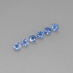 Achetez naturel ct bleue saphir gems, coupe roude, en provenance thaïlande chez gemselect. en stock, livraison internationale!