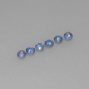 Achetez naturel ct bleue saphir gems, coupe roude, en provenance thaïlande chez gemselect. en stock, livraison internationale!