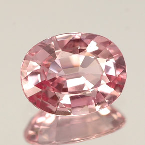 Saphir Rose naturelle Coupe ovale, 1.05 ct, VVS