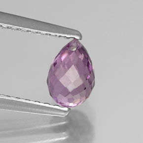 Saphir violet naturelle briolette, 0,95 ct, VS-SI