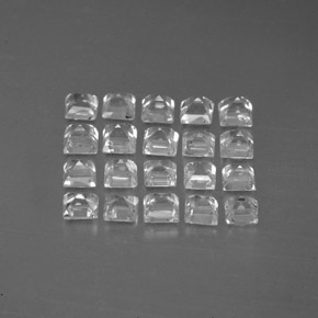 Achetez naturel ct blanc saphir gems, carré, en provenance madagascar chez gemselect. en stock, livraison internationale!