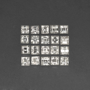 Achetez naturel ct blanc saphir gems, carré, en provenance madagascar chez gemselect. en stock, livraison internationale!