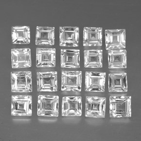 Achetez naturel ct blanc saphir gems, carré, en provenance madagascar chez gemselect. en stock, livraison internationale!