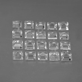 Achetez naturel ct blanc saphir gems, carré, en provenance madagascar chez gemselect. en stock, livraison internationale!