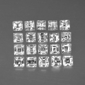 Achetez naturel ct blanc saphir gems, carré, en provenance madagascar chez gemselect. en stock, livraison internationale!