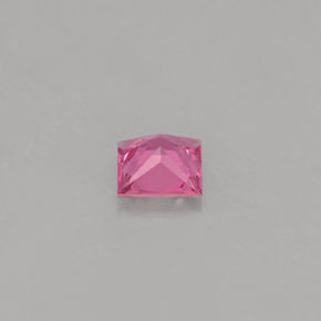 Saphir rose naturelle carré, 0,54 ct, VS