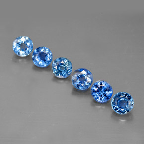 Achetez naturel ct bleue saphir gems, coupe roude, en provenance thaïlande chez gemselect. en stock, livraison internationale!