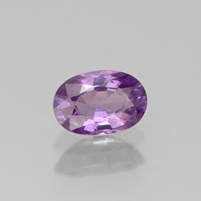 Saphir violet naturelle coupe ovale, 0,61 ct, VS