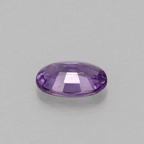 Saphir violet naturelle coupe ovale, 0,50 ct, VVS-VS