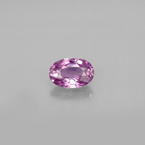 Saphir violet naturelle coupe ovale, 0,64 ct, VS