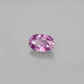 Saphir violet naturelle coupe ovale, 0,64 ct, VS