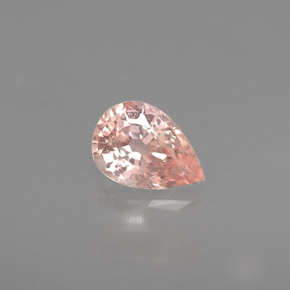 Saphir rose naturelle en forme de poire, 0,51 ct, VS