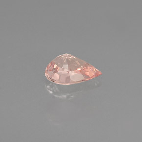 Saphir rose naturelle en forme de poire, 0,51 ct, VS