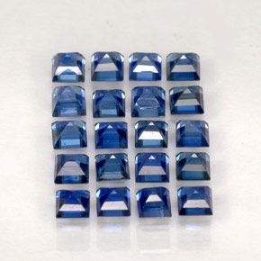 Achetez naturel ct bleue saphir gems, carré, en provenance madagascar / mine diego chez gemselect. en stock, livraison internationale!